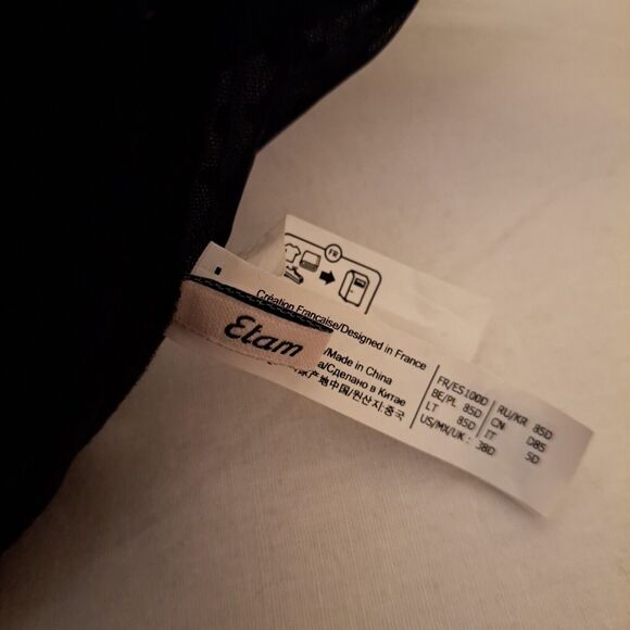 Etam IDOLE Bra No.4 Classique Lightly Lined Demi Bra Anthracite‎ 38D - Picture 16 of 16